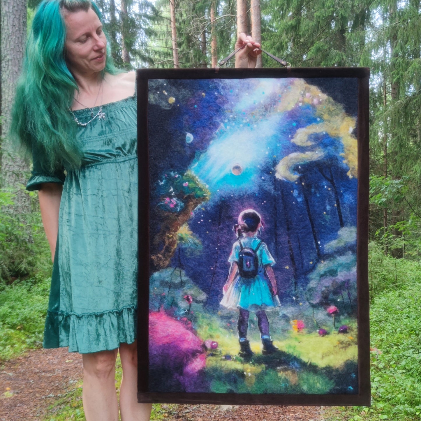 Wool Painting ”The Power of Imagination” from the Alternative Space collection