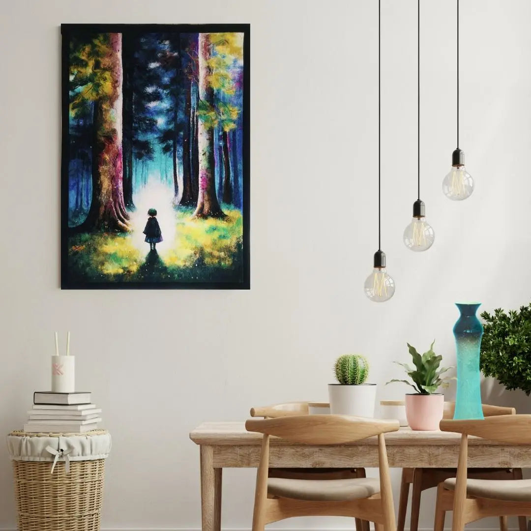 *RESERVED* Wool Painting "The Unknown Is Always Scary, But the Path Becomes Clear By Walking" from the Alternative Space collection