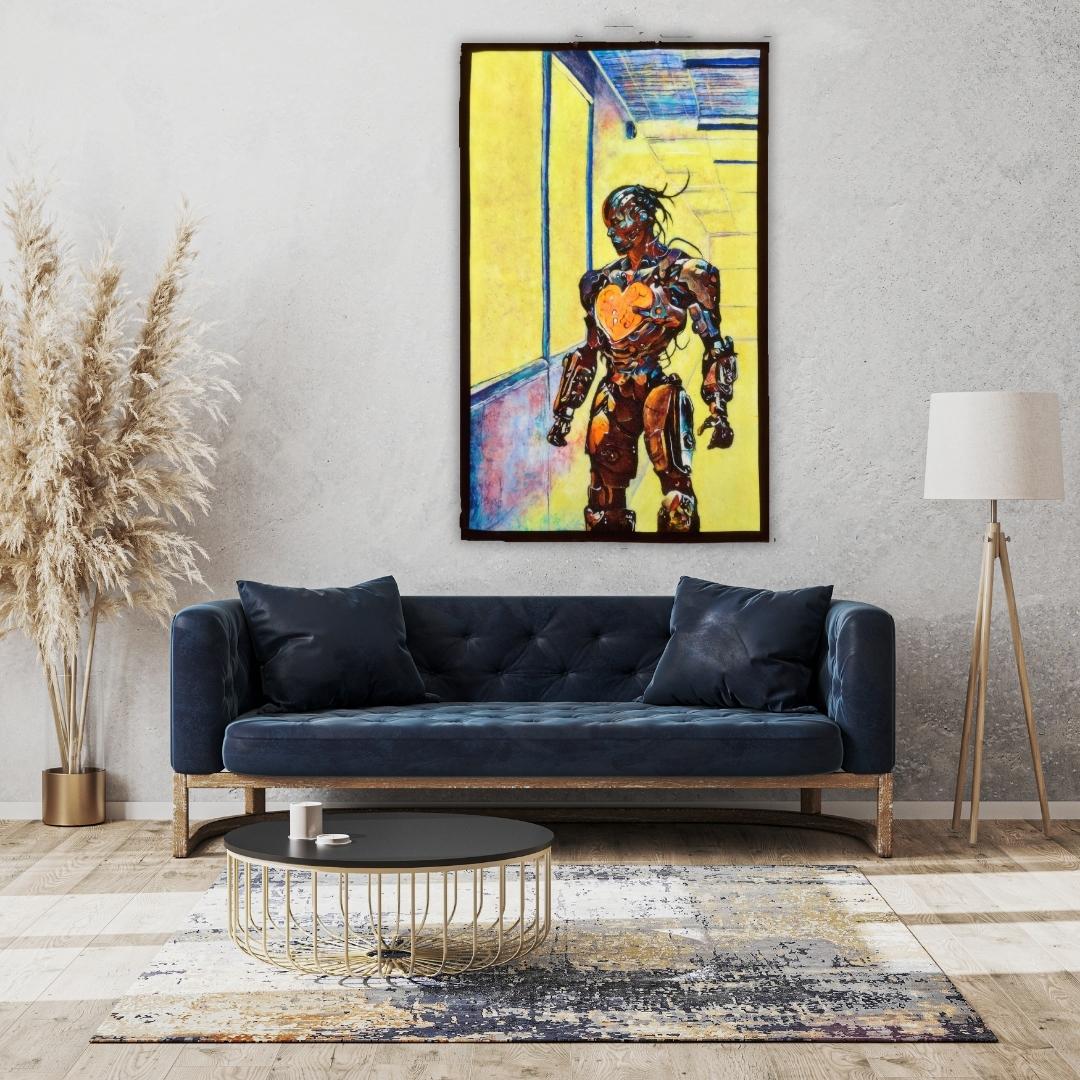 *RESERVED* Wool Painting "Do You Believe in Humans?" from the Civilization Chronicles collection