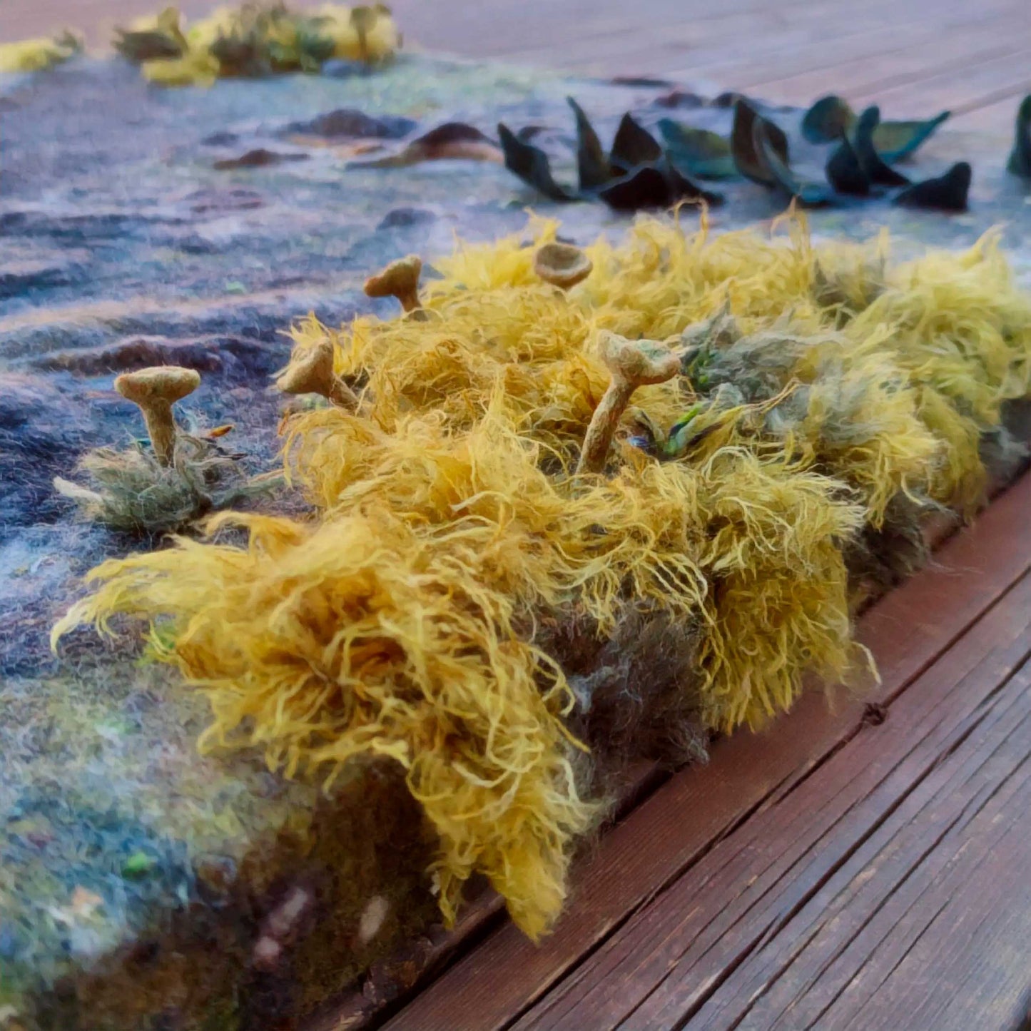 3D interior painting "At ground level", Wool Art for Acoustics