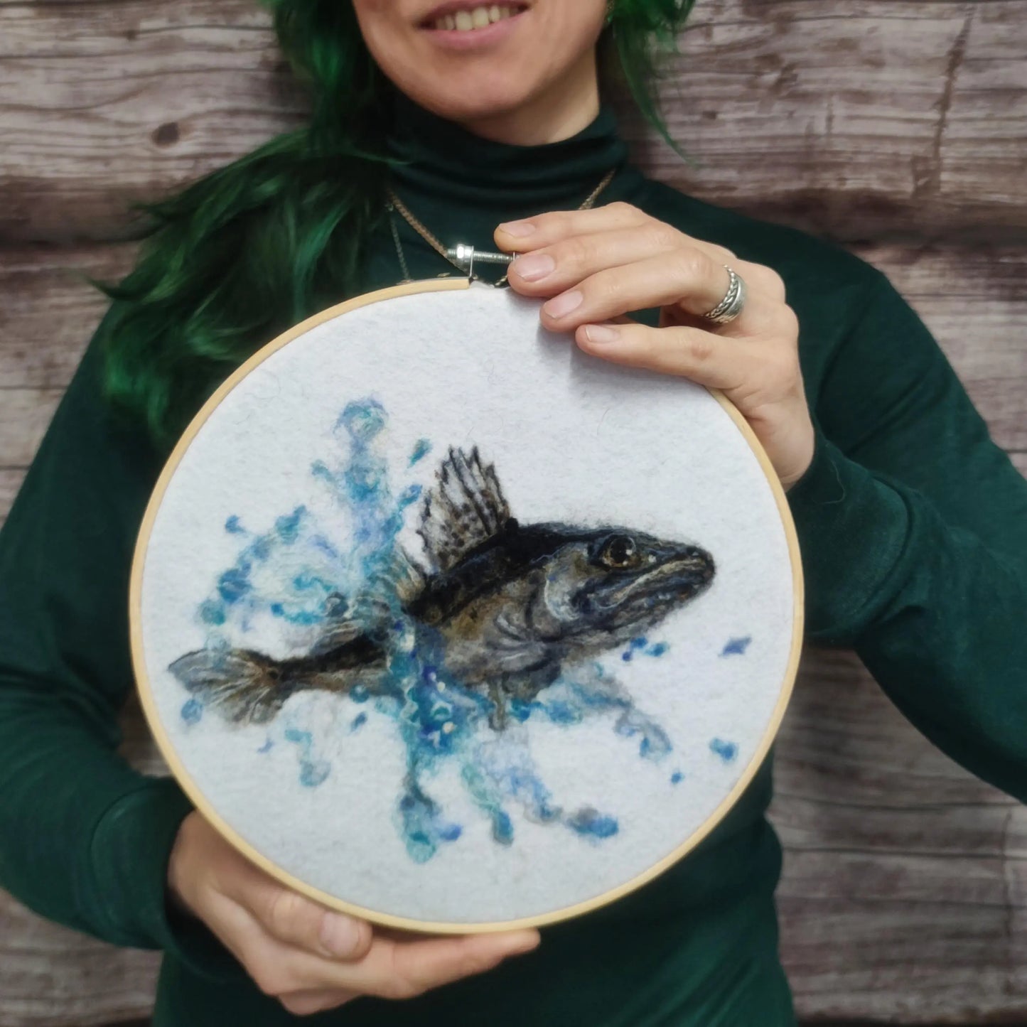 Wool Painting "The Fish"