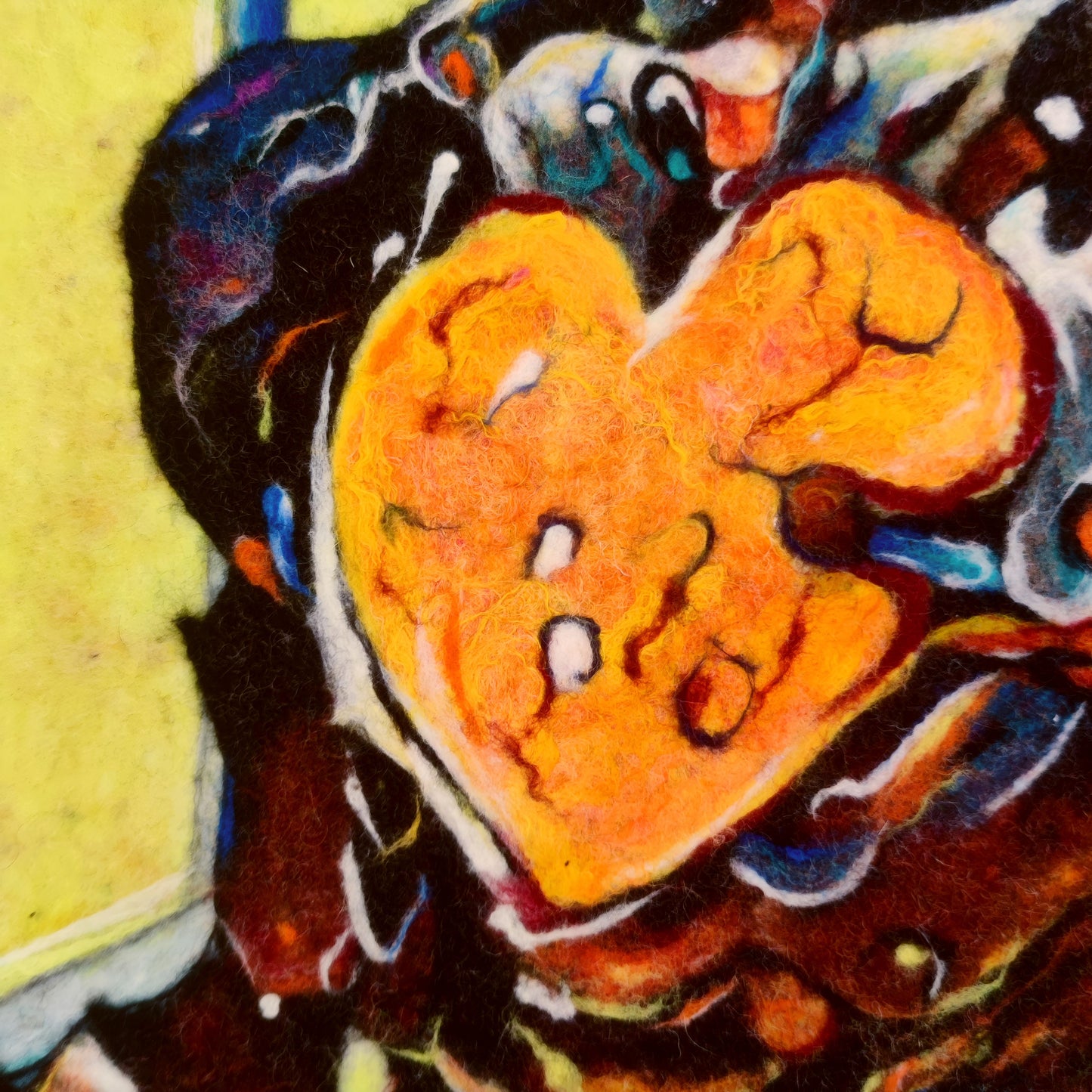 Wool Painting "Do You Believe in Humans?" from the Civilization Chronicles collection