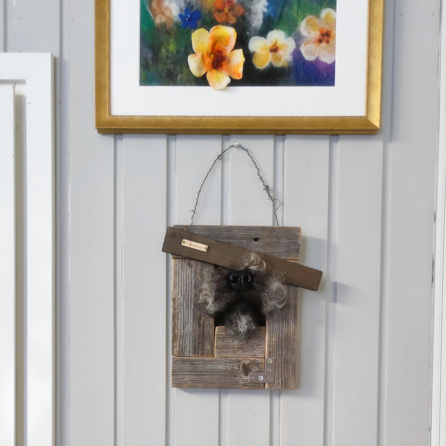 The art piece 'So Intriguing!' from the series 'Who's There?'"