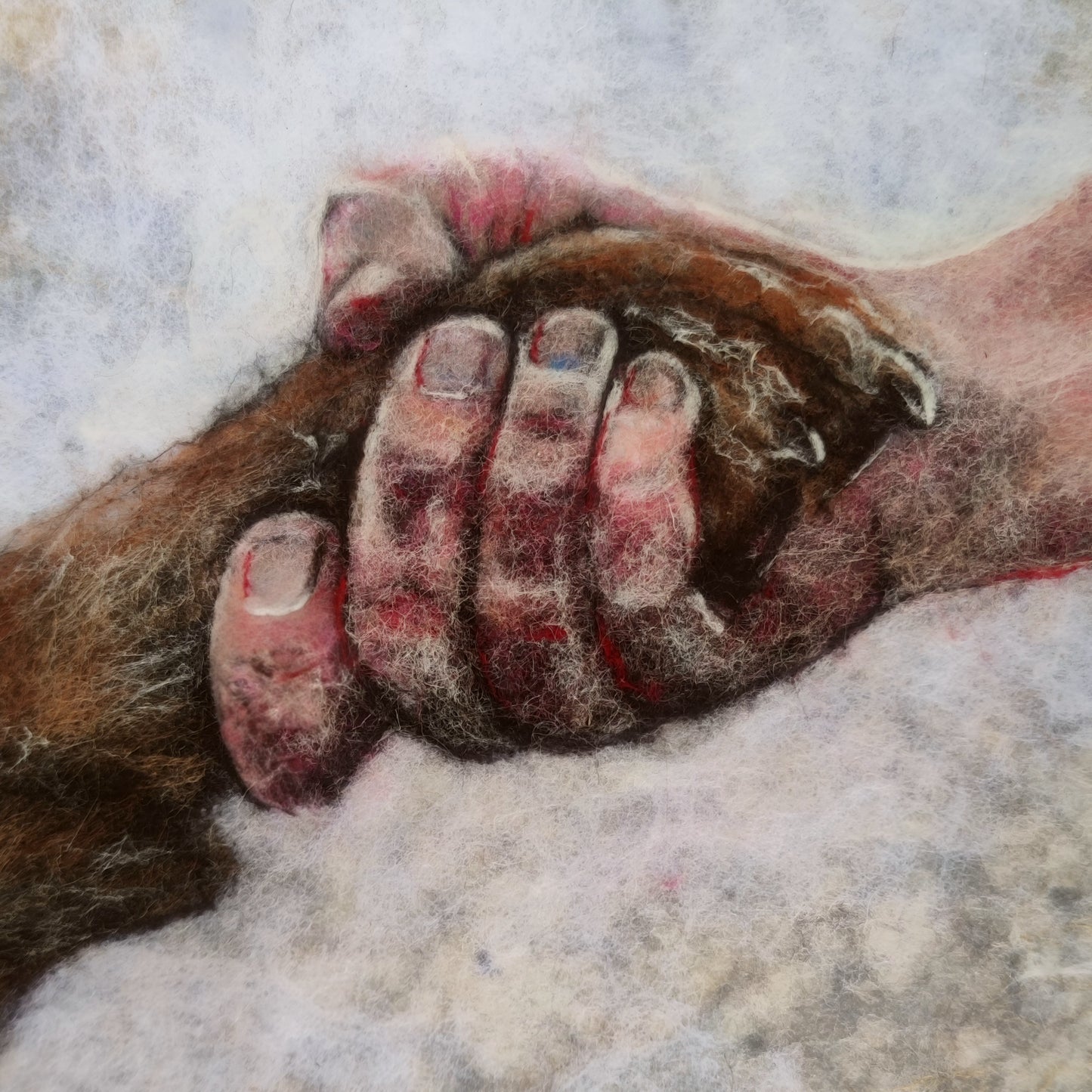 The art piece 'Forever Together' from the series 'Who's There?'
