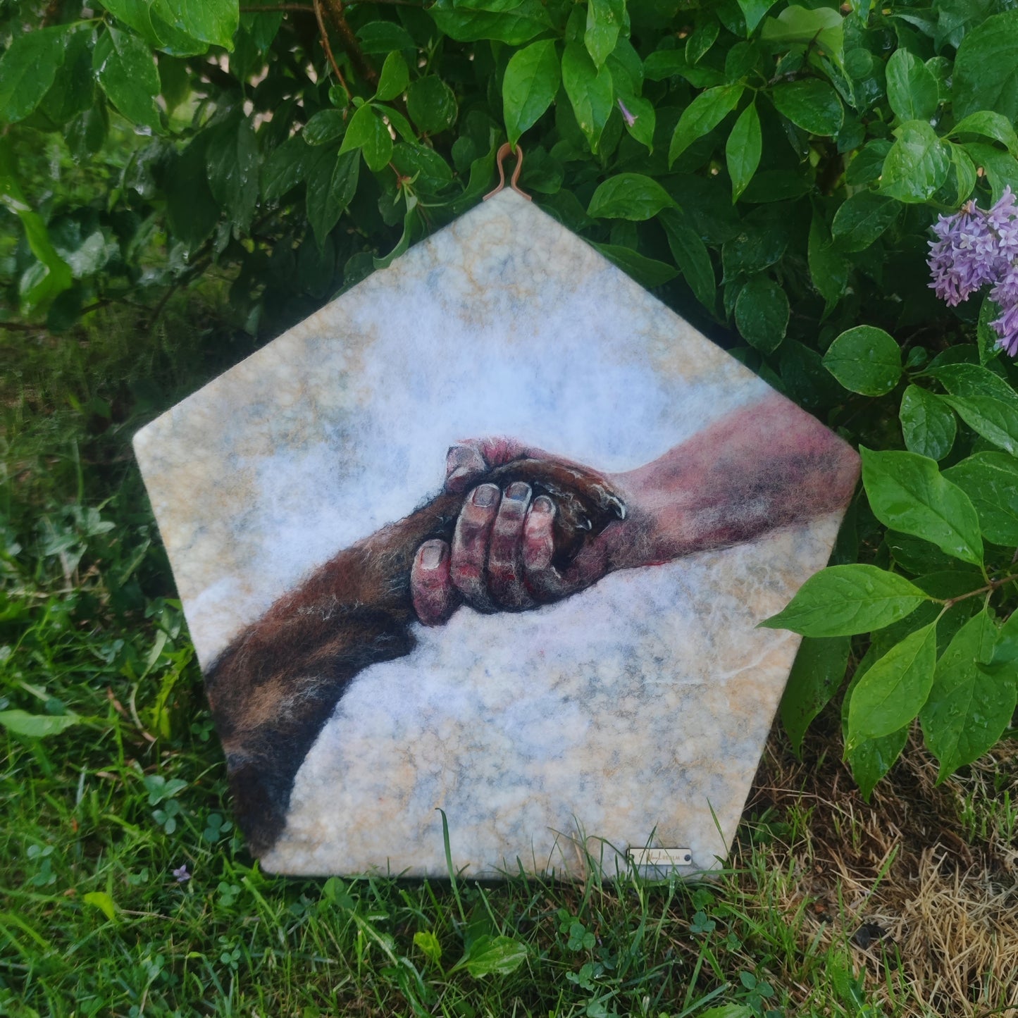 The art piece 'Forever Together' from the series 'Who's There?'