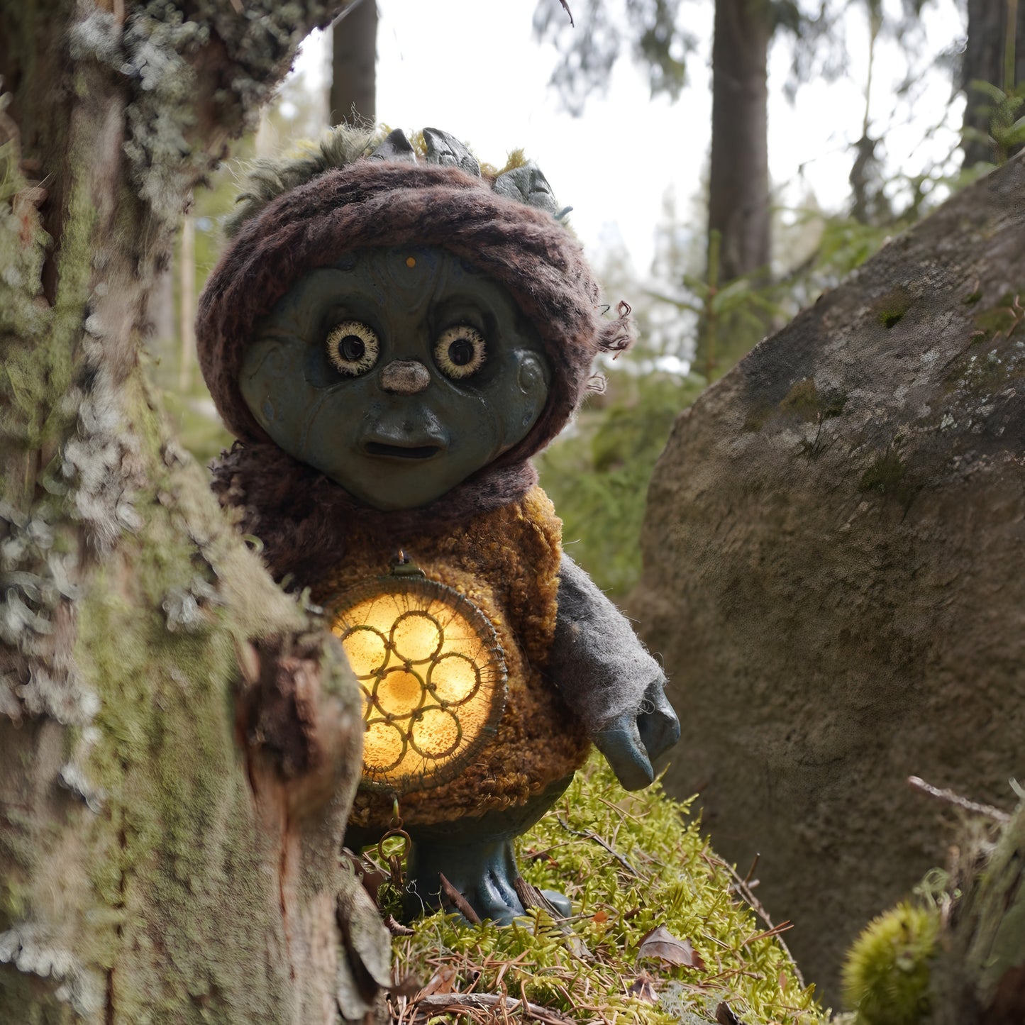 *RESERVED* Decorative lamp 'Lyren, the Spirit of Naturer' from the series 'Who's There?'