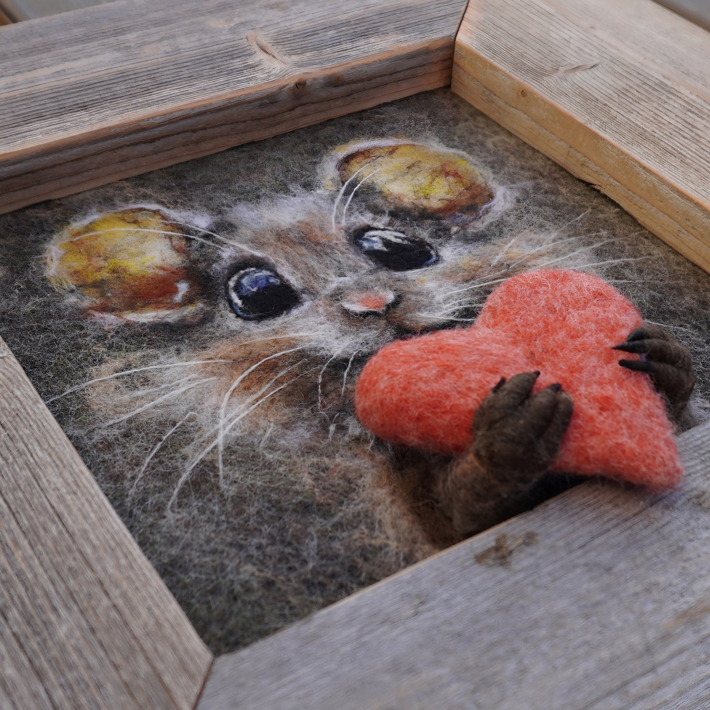 Wool Painting "Just for You" from the Mini Marvels: Circular Creations collection