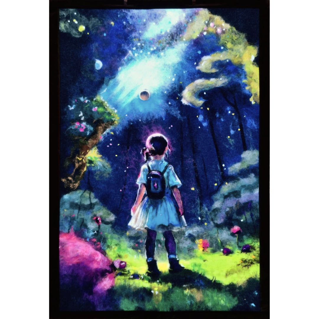 *RESERVED* Wool Painting ”The Power of Imagination” from the Alternative Space collection