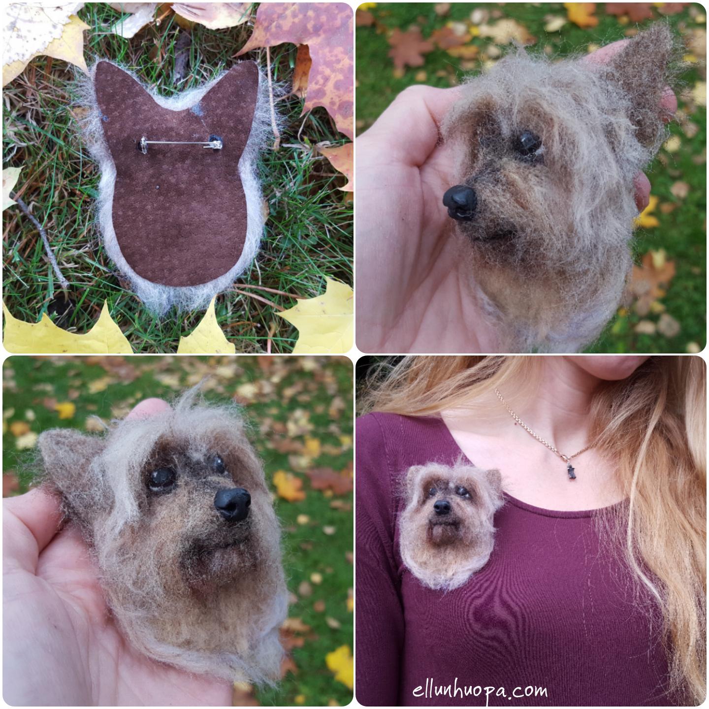 Felted Sculpture of Pet's Head