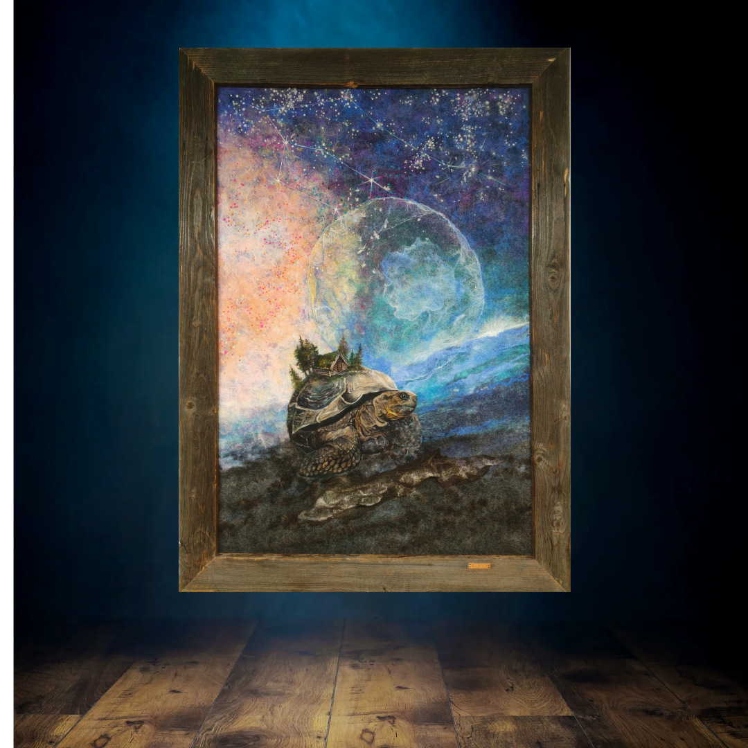 Wool Painting "The whole world is inside you" from the Civilization Chronicles collection