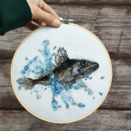Wool Painting "The Fish"