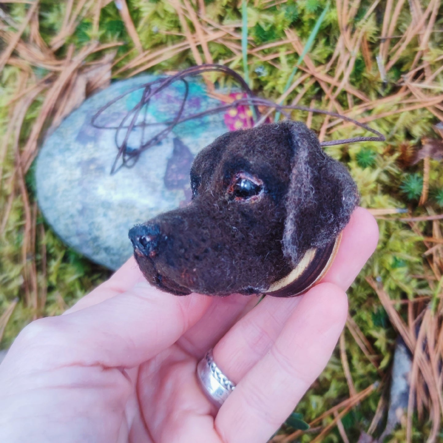 Felted Sculpture of Pet's Head