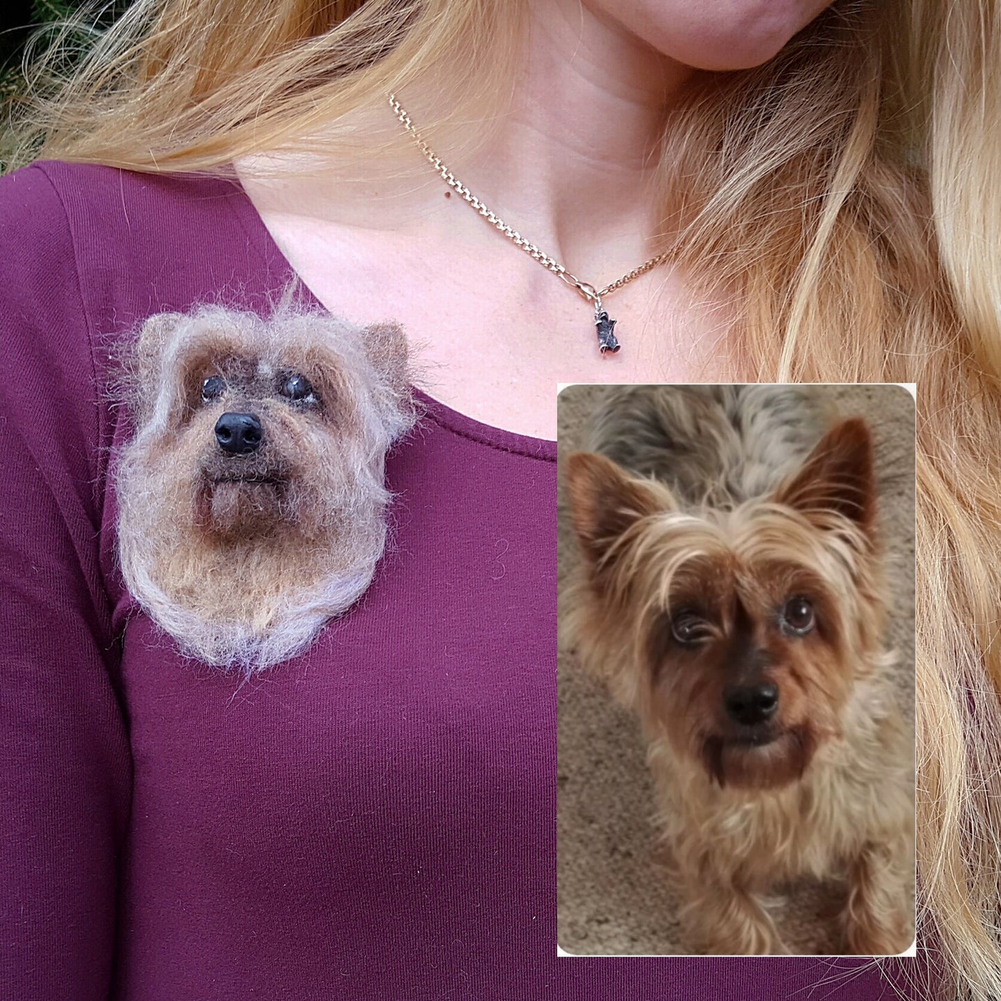 Felted Sculpture of Pet's Head