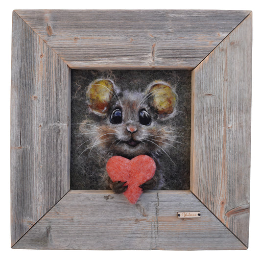 Wool Painting "Just for You" from the Mini Marvels: Circular Creations collection