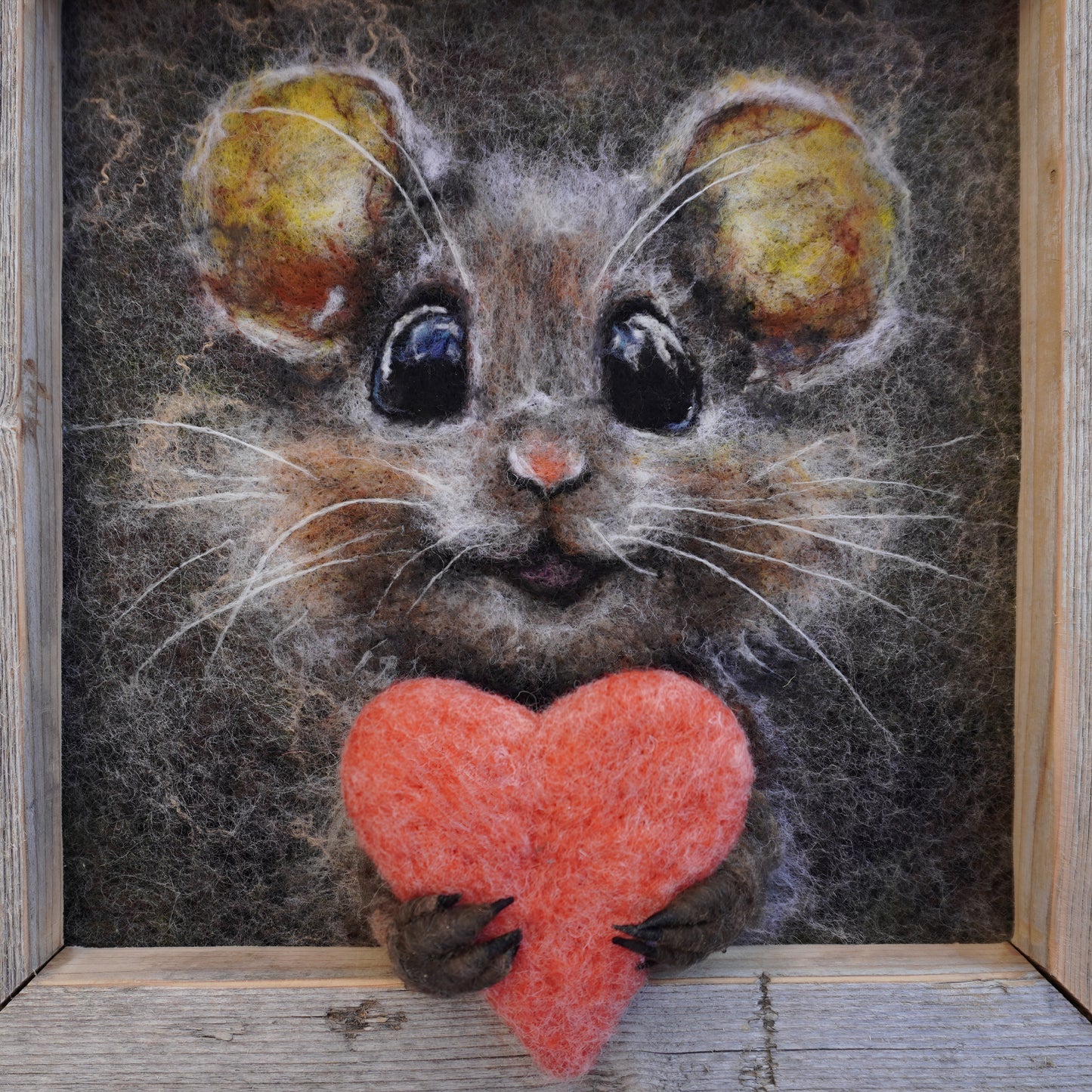 Wool Painting "Just for You" from the Mini Marvels: Circular Creations collection