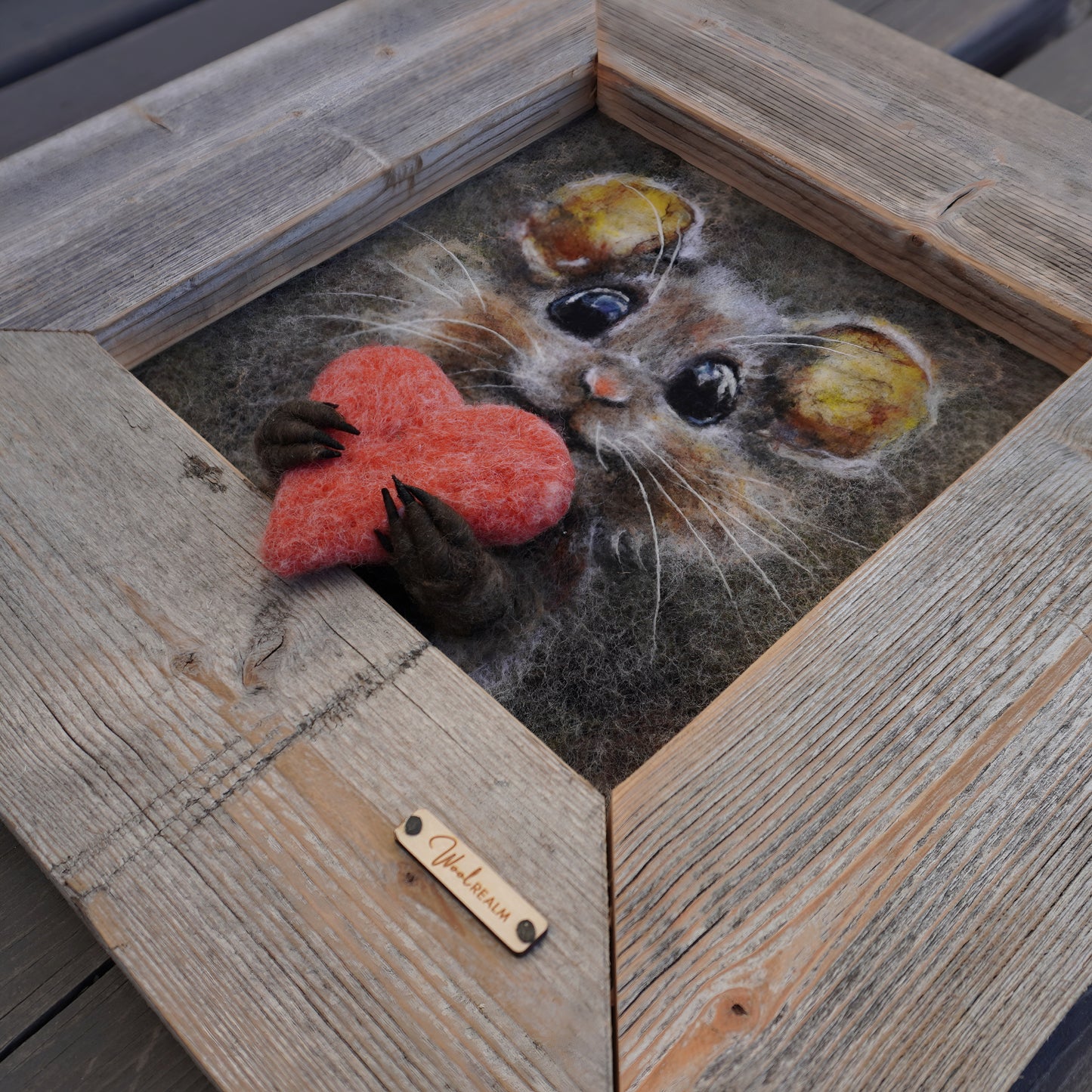 Wool Painting "Just for You" from the Mini Marvels: Circular Creations collection